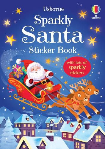 Cover image for Sparkly Santa Sticker Book