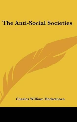 Cover image for The Anti-Social Societies