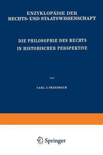 Cover image for Die Philosophie des Rechts in Historischer Perspektive