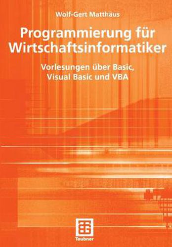 Cover image for Programmierung fur Wirtschaftsinformatiker