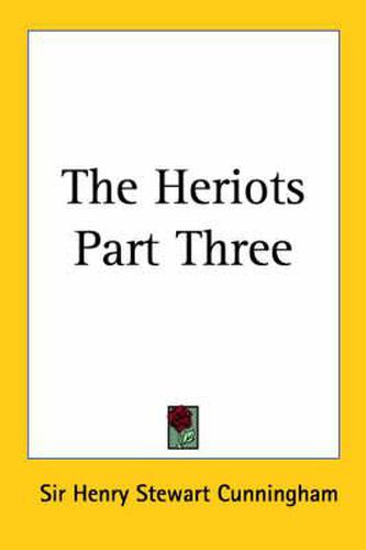 Cover image for The Heriots Part Three