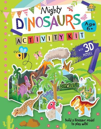 Cover image for Booktopus Build It Activity Kit - Mighty Dinosaur 3D Model Making Kit with Book - DIY Craft Kit for Kids 3-6+ Years - Learning Through Play