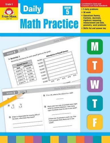 Daily Math Practice, Grade 5 Teacher Edition