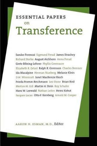 Cover image for Essential Papers on Transference