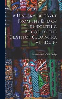 Cover image for A History of Egypt From the End of the Neolithic Period to the Death of Cleopatra VII, B.C. 30