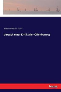 Cover image for Versuch einer Kritik aller Offenbarung