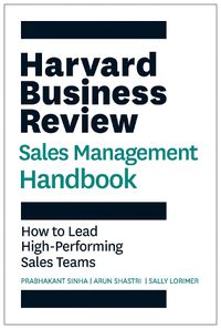 Cover image for Harvard Business Review Sales Management Handbook