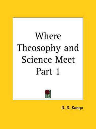 Cover image for Where Theosophy & Science Meet Vol. 2 (1939)