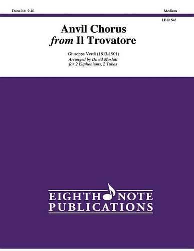 Cover image for Anvil Chorus from Il Trovatore: Score & Parts