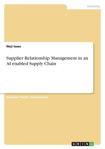 Cover image for Supplier Relationship Management in an AI enabled Supply Chain