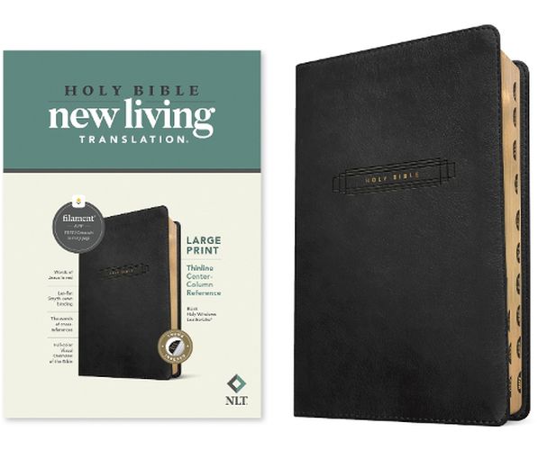 Cover image for NLT Large Print Thinline Center-Column Reference Bible