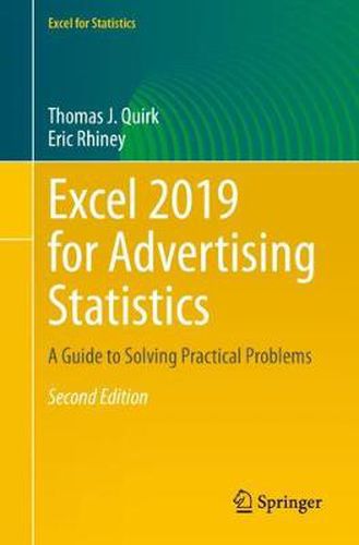 Cover image for Excel 2019 for Advertising Statistics: A Guide to Solving Practical Problems