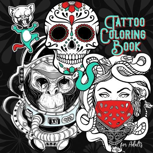 Cover image for Tattoo Coloring Book for Adults