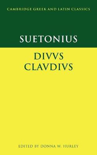 Cover image for Suetonius: Diuus Claudius