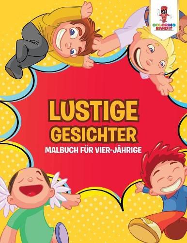 Lustige Gesichter: Malbuch fur vier-jahrige