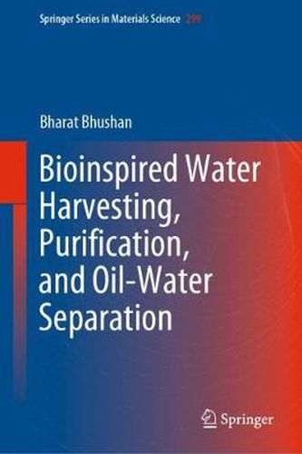 Cover image for Bioinspired Water Harvesting, Purification, and Oil-Water Separation