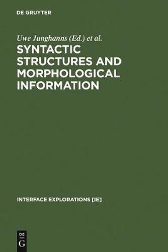 Cover image for Syntactic Structures and Morphological Information