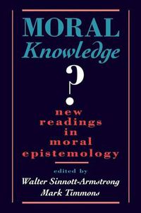 Cover image for Moral Knowledge New Readings