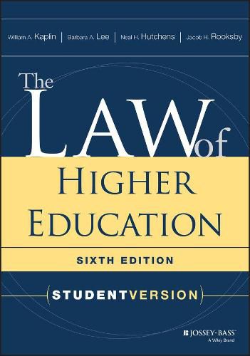 The Law of Higher Education: Student Version