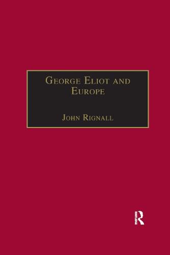 Cover image for George Eliot and Europe