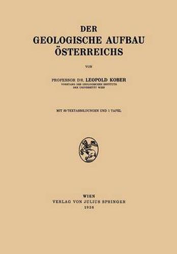 Cover image for Der Geologische Aufbau OEsterreichs