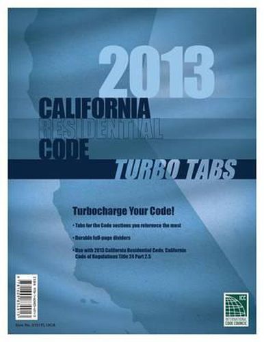 Cover image for Turbo Tabs: 2013 CA Residential Code Title 24 Part 2.5