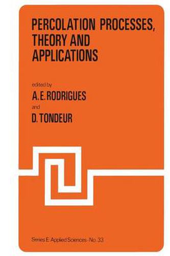 Cover image for Percolation Processes: Theory and Applications: Theory and Applications