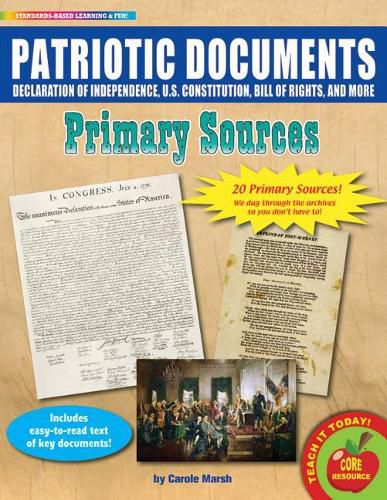 Cover image for Patriotic Documents Primary Sources Pack