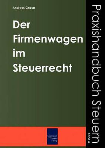 Cover image for Der Firmenwagen im Steuerrecht