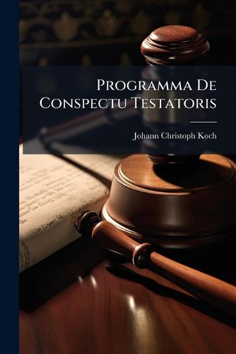 Cover image for Programma De Conspectu Testatoris