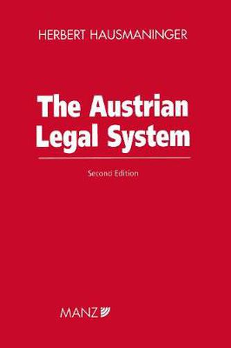 Cover image for The Austrian Legal System