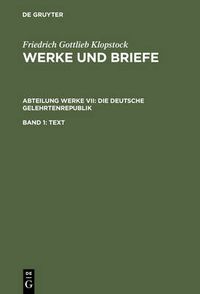 Cover image for Die deutsche Gelehrtenrepublik
