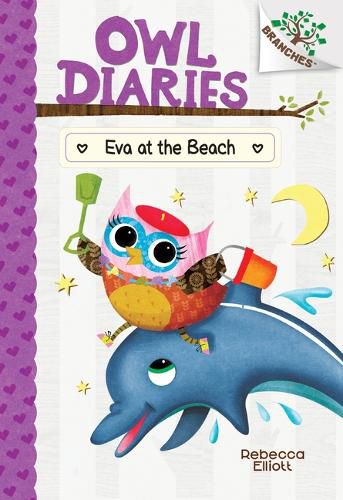 Eva at the Beach: A Branches Book (Owl Diaries #14) (Library Edition): Volume 14