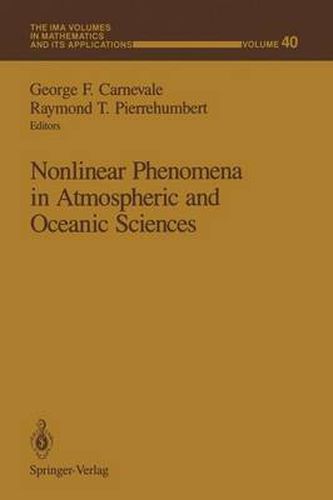 Cover image for Nonlinear Phenomena in Atmospheric and Oceanic Sciences