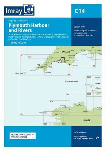 Cover image for Imray Chart C14: Plymouth Harbour and Rivers