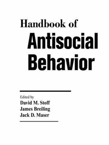 Cover image for Handbook of Antisocial Behavior