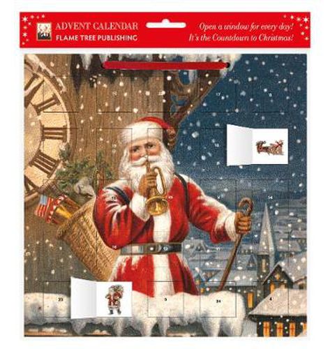 Cover image for Snowy Santa Claus Advent Calendar (With Stickers)