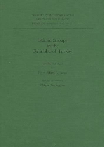 Cover image for Ethnic Groups in the Republic of Turkey: (unveranderter Nachdruck)