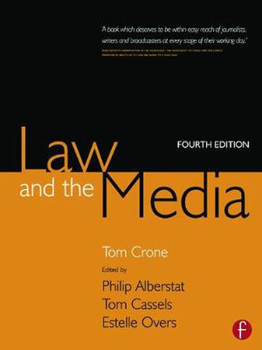 Cover image for Law and the Media