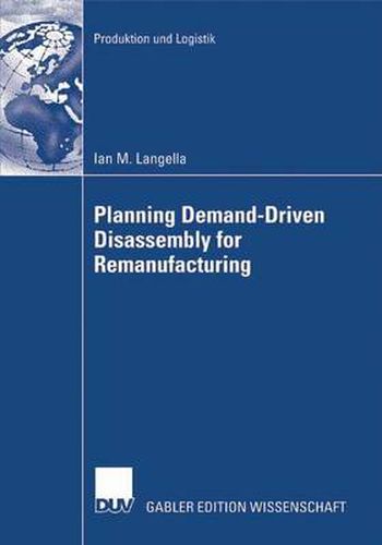 Cover image for Planning Demand-Driven Disassembly for Remanufacturing