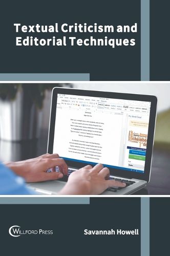 Cover image for Textual Criticism and Editorial Techniques