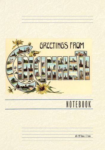 Cover image for Vintage Lined Notebook Greetings from Cincinnati