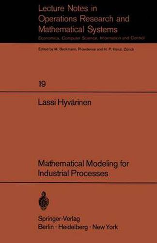 Cover image for Mathematical Modeling for Industrial Processes