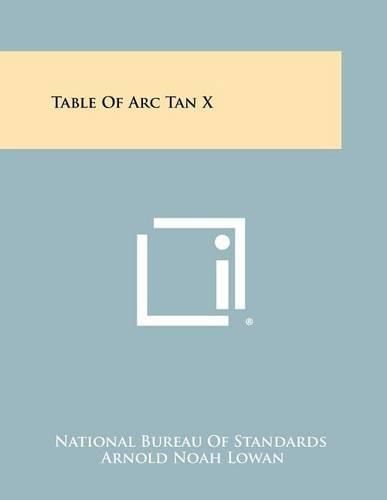 Cover image for Table of ARC Tan X