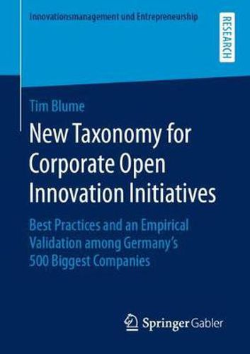Cover image for New Taxonomy for Corporate Open Innovation Initiatives: Best Practices and an Empirical Validation among Germany's 500 Biggest Companies