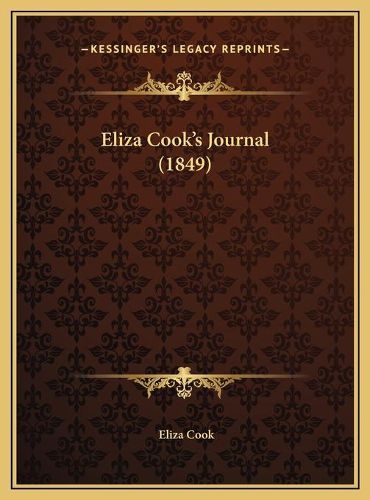 Cover image for Eliza Cook's Journal (1849)