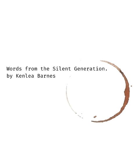 Cover image for Words from the Silent Generation