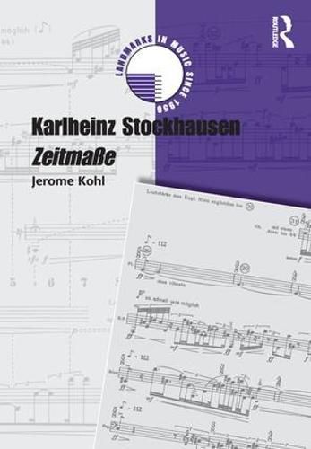 Cover image for Karlheinz Stockhausen: Zeitma 