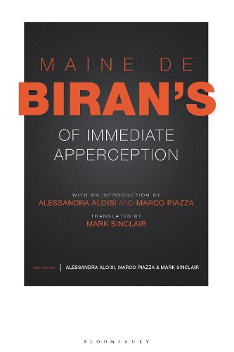 Cover image for Maine de Biran's 'Of Immediate Apperception