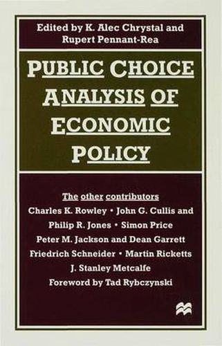 Cover image for Public Choice Analysis of Economic Policy